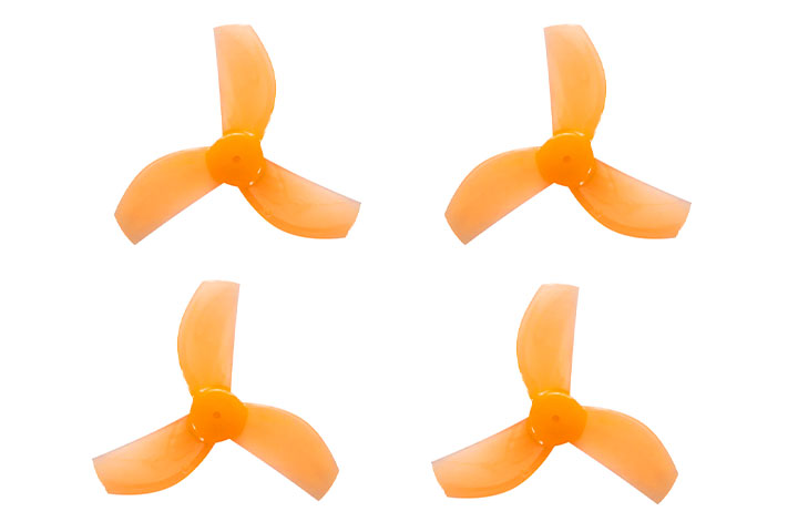 BETAFPV プロペラ Gemfan 35mm 3-Blade Propellers (1.0mm Shaft 4PCS) 【オレンジ】【対応モーター: 0802SEブラシレスモーター】【Meteor65 Pro などに】