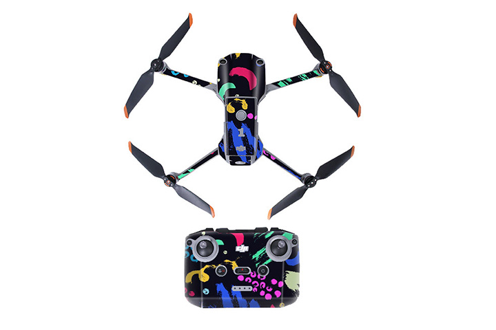 Nancy DJI Air 2S用 ドローン・コントローラーステッカー【5-Colored Graffiti】