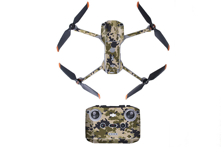 Nancy DJI Air 2S用 ドローン・コントローラーステッカー【6-Desert Camo】