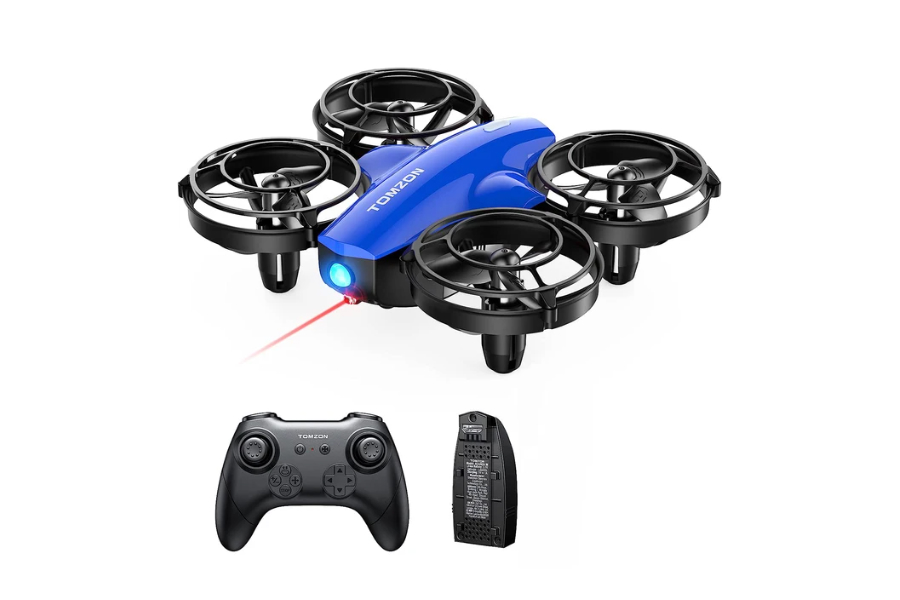 TOMZON A24 Mini Drone カメラなし 対戦型【ブルー】【機体・送信機・バッテリー】