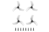 BETAFPV プロペラ　Gemfan D63 3-Blade Propellers 1.5mm Shaft【グレー】【推奨モーター：1404 4500KVブラシレスモーター / 1105-1108シリーズモーター】【Pavo25・95X V3】