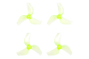 BETAFPV プロペラ Gemfan 1219S 3-Blade Propellers (1.0mm Shaft)【クリアグリーン】【対応モーター：0702ブラシレスモーター】【Meteor65】【Meteor65 Pro】